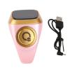 Finger Tally Counter, 20mm Rechargeable Tally Counter Ring BT5.1 Handheld Number Click Counter CNC Button Digital Finger Counter Support APP with 0.49in Screen (Pink) view 1