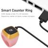 Finger Tally Counter, 20mm Rechargeable Tally Counter Ring BT5.1 Handheld Number Click Counter CNC Button Digital Finger Counter Support APP with 0.49in Screen (Pink) view 2