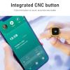 Finger Tally Counter, 20mm Rechargeable Tally Counter Ring BT5.1 Handheld Number Click Counter CNC Button Digital Finger Counter Support APP with 0.49in Screen (Brown) view 4