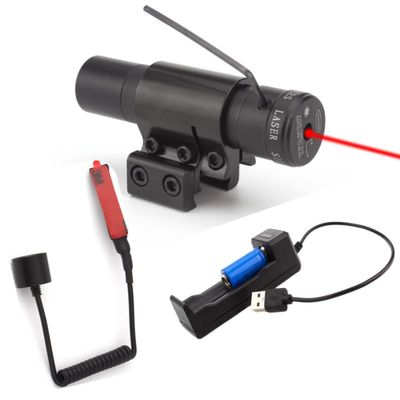 Red Laser Sight Beam Dot Sight Scope Tactical Picatinny Sight Scope (Red Laser Beam Dot Sight Scope with Pressure Switch)