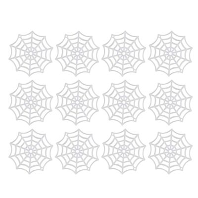 Abaodam Festive Supplies 50Pcs Spider Webs Plastic Cobweb Holiday Accessories for Halloween Decoration () Halloween Cobweb Decorations