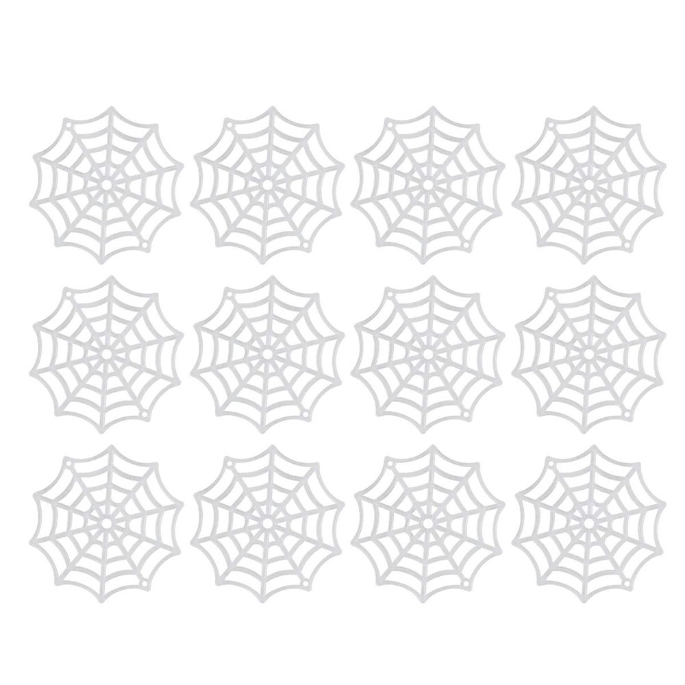 Abaodam Festive Supplies 50Pcs Spider Webs Plastic Cobweb Holiday Accessories for Halloween Decoration () Halloween Cobweb Decorations