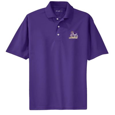 J2 Sport James Madison University Mens Adult Polo  NCAA Collegiate Short Sleeve Polo Shirt Purple