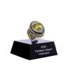 2023 Fantasy Football Championship Ring | Heavy FFL Champion Ring | Gold Silver Tone Plated Award Trophy for Fantasy Football League Winner (14, Ring and case Together) view 3