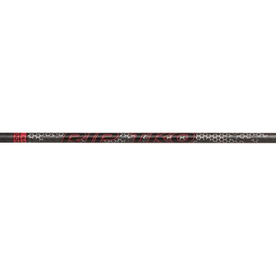 Victory Archery RIP TKO 0.204" Small Diameter Hunting Arrow (Spine: 300, 12 Pack Bare Shafts, Straightness  0.006 - Sport - Red)