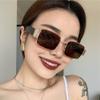 XLUMIO Women Metal Sunglasses Vintage Ladies Irregular Sun Glasses Men Women UV Protection Shades Eyewear,1,one size view 4