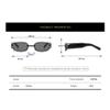 XLUMIO Women Small Frame Rectangular Sunglasses Retro Punk Style Glasses Men Sunscreen Eyewear UV400,2,one size view 2
