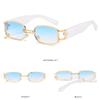 XLUMIO Women Small Frame Rectangular Sunglasses Retro Punk Style Glasses Men Sunscreen Eyewear UV400,2,one size view 3