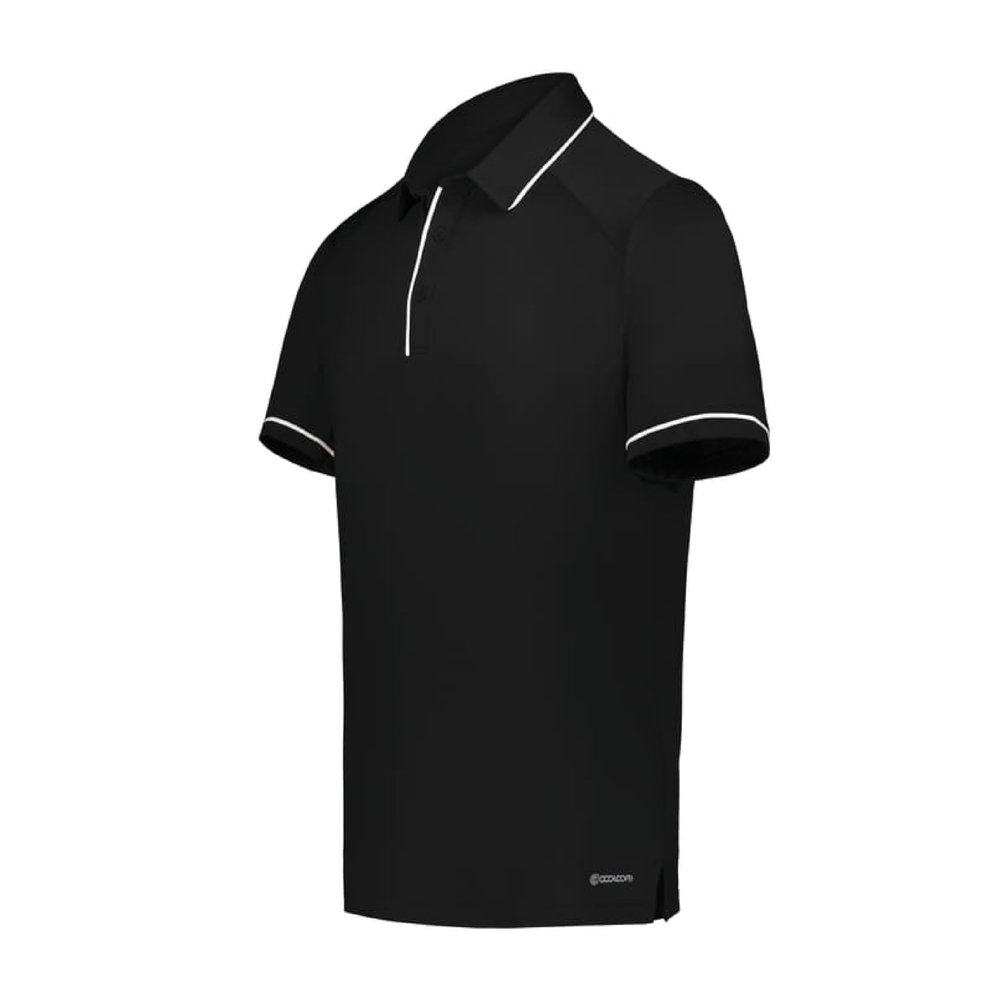 Holloway Men's Powered by Coolcore Performance Polo, Black/White