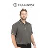 Holloway Men's Powered by Coolcore Performance Polo, Black/White view 2