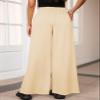 Aleumdr Womens Fashion Wide Leg Lounge Pajamas Pants Yoga Sweatpants Drawstring Workout Joggers Pants with Pockets Khaki Medium view 2