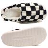 Guyarns Womens Fuzzy Slippers,House Slippers for Women,Casual House Shoes Memory Foam Slippers for Women Indoor and Outdoor Warm Plush Bedroom Shoes with Faux Fur LiningNew Black 44/45 view 3