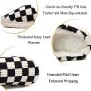 Guyarns Womens Fuzzy Slippers,House Slippers for Women,Casual House Shoes Memory Foam Slippers for Women Indoor and Outdoor Warm Plush Bedroom Shoes with Faux Fur LiningNew Black 44/45 view 4