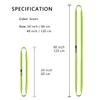AINIKEY 18MM Nylon Climbing Sling Runner 23KN CE2008/EN566 Rock Climbing Webbing Straps for Outdoor Climbing, Rappelling, Swing, Yoga Hammock etcGreen | 120cm / 48inch | Pack of 3 view 3