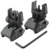ZBULAR Fiber Optic Sights, Flip Up Front and Rear Backup Sights with Green Red Fiber Optics Dots, Tool-Free Adjustable Front Sight Rapid Transition view 1