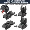ZBULAR Fiber Optic Sights, Flip Up Front and Rear Backup Sights with Green Red Fiber Optics Dots, Tool-Free Adjustable Front Sight Rapid Transition view 3