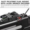ZBULAR Fiber Optic Sights, Flip Up Front and Rear Backup Sights with Green Red Fiber Optics Dots, Tool-Free Adjustable Front Sight Rapid Transition view 4