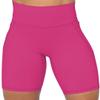 Sunzel No Front Seam Biker Shorts for Women with Pockets, Yoga Workout Gym Bike Shorts with Tummy Control 8" Sonic Pink X-Small view 3