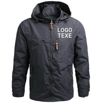 Custom Track Jacket Add Logo Text Customized Athletic Grey Windbreaker Men Personalized Jackets XL