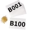 XTACER Running Race Bibs Large Numbers with Safety Pins (Any 1-500) (B001-B100) view 1