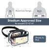 Clear Fanny Pack for Stadium Events - Clear Bag for Women Men Lightweight Waist Pack for Concerts, Sports Games Day & Travel Stadium Approved Transparent Bag view 2