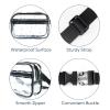 Clear Fanny Pack for Stadium Events - Clear Bag for Women Men Lightweight Waist Pack for Concerts, Sports Games Day & Travel Stadium Approved Transparent Bag view 3