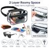 Clear Fanny Pack for Stadium Events - Clear Bag for Women Men Lightweight Waist Pack for Concerts, Sports Games Day & Travel Stadium Approved Transparent Bag view 4