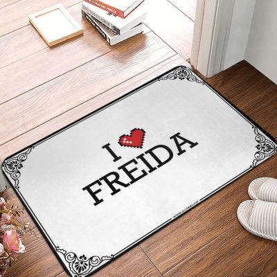 Abipuir Home Door Mat I Love Freida Doormat Fall Outdoor Decorations Front Door Rugs Indoor (Color : Colour, Size : 40X60CM)