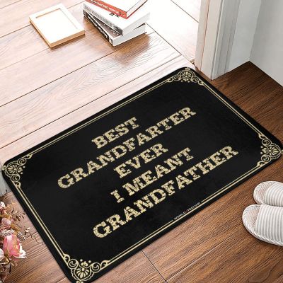Farmhouse Door Mats Outdoor Best Grandfarter Ever-I Meant Grandfather Doormat Spring Welcome Mats Outdoor Cave Man Bar (Color : Colour, Size : 50X80CM)