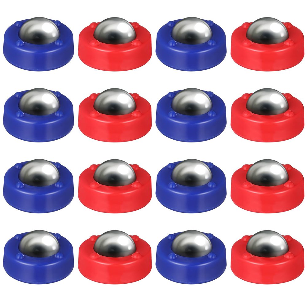 Gadpiparty 16 Pieces Kids Board Mini Roller Replacement Set Shuffleboard Pucks Roller Sliding Balls Tabletop Shuffleboard Soccer Things Desktop Toys