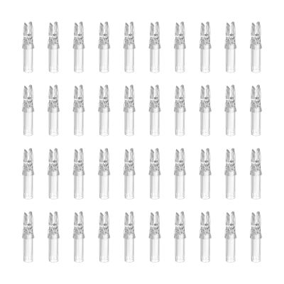 PATIKIL Archery Arrow Nocks 6.2mm 0.244", 40 Pack Insert Arrow Nock Replacement for Shooting, Clear