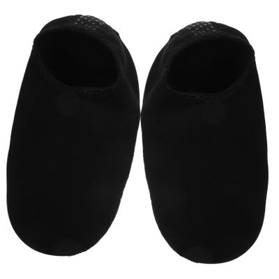 Gogogmee Snorkeling Shoes Women Men Water Shoes Quick Dry and Non-Slip Sole Beach Black