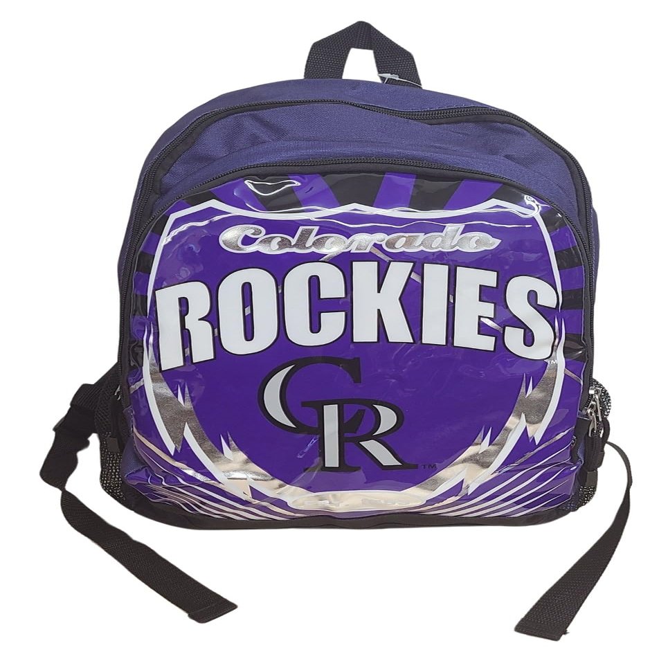 Northwest MLB Lightning Backpack 16.5" x 12" x 5.5" (Colorado Rockies)