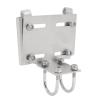 Asixxsix Stanchion Rail Horizontal Mount Anchor Bracket Holder, Stainless Steel Horizontal Stanchion Rail Mount Anchor Bracket, 35lbs Load Capacity, for Marines Boats Yachts Ships (Large view 1