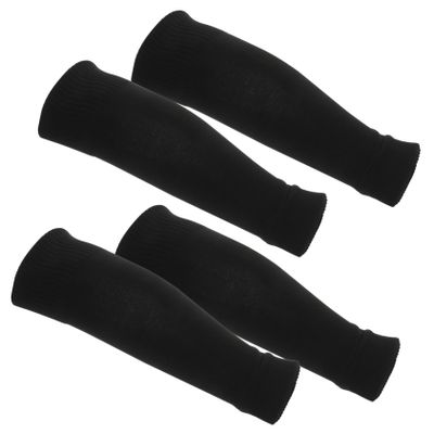 Sosoport 2pairs Calf Compression Sleeves for Sports Elastic Calf Support Braces Polyester Material for Outdoor Activities Sports Enthusiasts Youth Adult