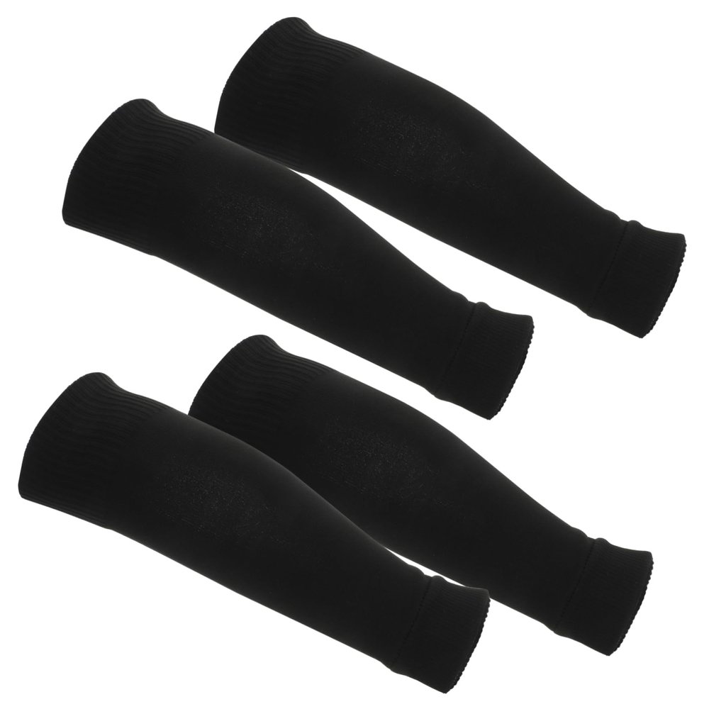 Sosoport 2pairs Calf Compression Sleeves for Sports Elastic Calf Support Braces Polyester Material for Outdoor Activities Sports Enthusiasts Youth Adult