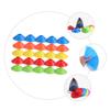 BESPORTBLE 25pcs Multi-Function Soccer Training Cones for Agility Drills Brightly Colored Obstacle Markers for Football and Sports Practice for Boys and Girls and Teams view 2