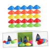 BESPORTBLE 25pcs Multi-Function Soccer Training Cones for Agility Drills Brightly Colored Obstacle Markers for Football and Sports Practice for Boys and Girls and Teams view 4