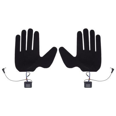 Glove Heating Sheet, 5 Finger Ultra Thin Efficient 3 Temperature Adjustable Electric Heating Gloves Pads for Hiking for Indoors