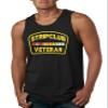 Strip Club Veteran Men's Tank Top Funny Veteran Humor Army Joke Top (L, Black) view 1