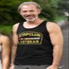 Strip Club Veteran Men's Tank Top Funny Veteran Humor Army Joke Top (L, Black) view 4