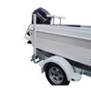 Oceansouth Boat Trailer Guide-ons for Rectangular Beam Trailers, One Pair Galvanized Trailer Guides, Adjustable Width, Mounting Parts Included (Pole Height 22") travel fishing pole trailer accessories view 1