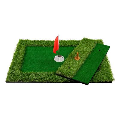 Floating Golf Game, Floating Chipping Green Mat with Stainless Steel Hole Cups, Portable Floating Golf Green for Pool, Fun to Play All Day, Perfect Golf Gift for Friend Family Golfers