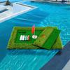Floating Golf Game, Floating Chipping Green Mat with Stainless Steel Hole Cups, Portable Floating Golf Green for Pool, Fun to Play All Day, Perfect Golf Gift for Friend Family Golfers view 2