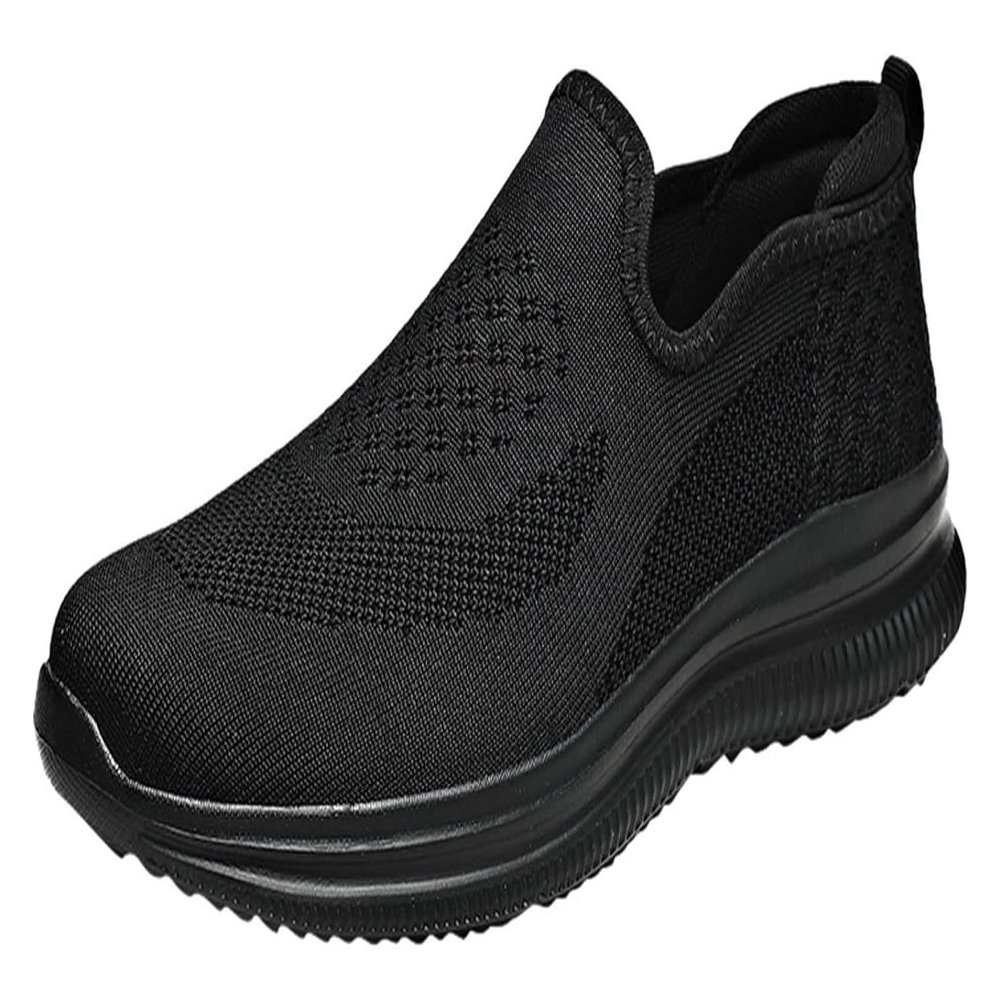 Men's Breathable Loafers Men's Casual Non-Slip Walking Shoes Slip On Comfortable Non-Slip Lightweight Casual Shoes (Color : Black1, Size : 10)