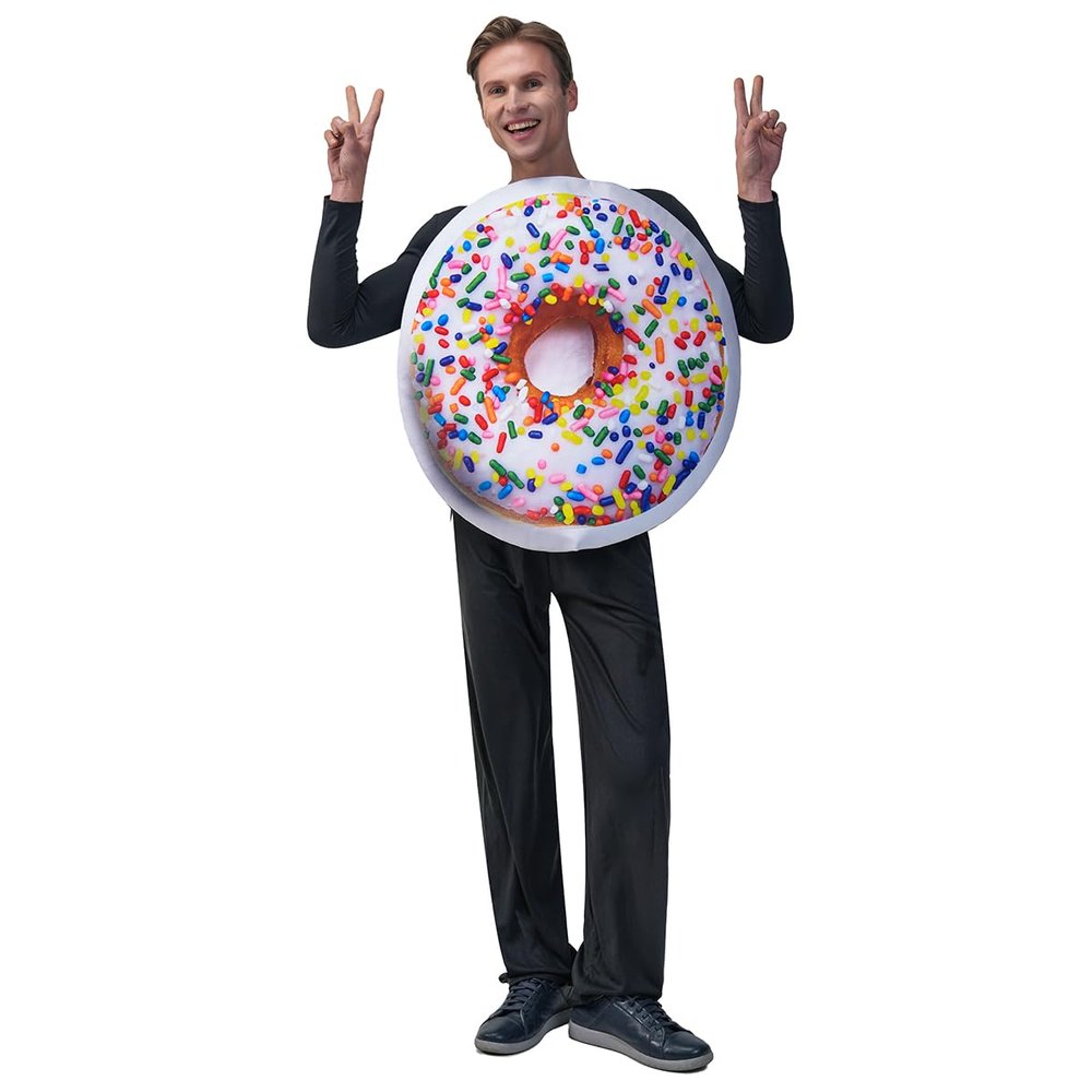 KalcyKizz Adult Donut Costume, One Size (White)