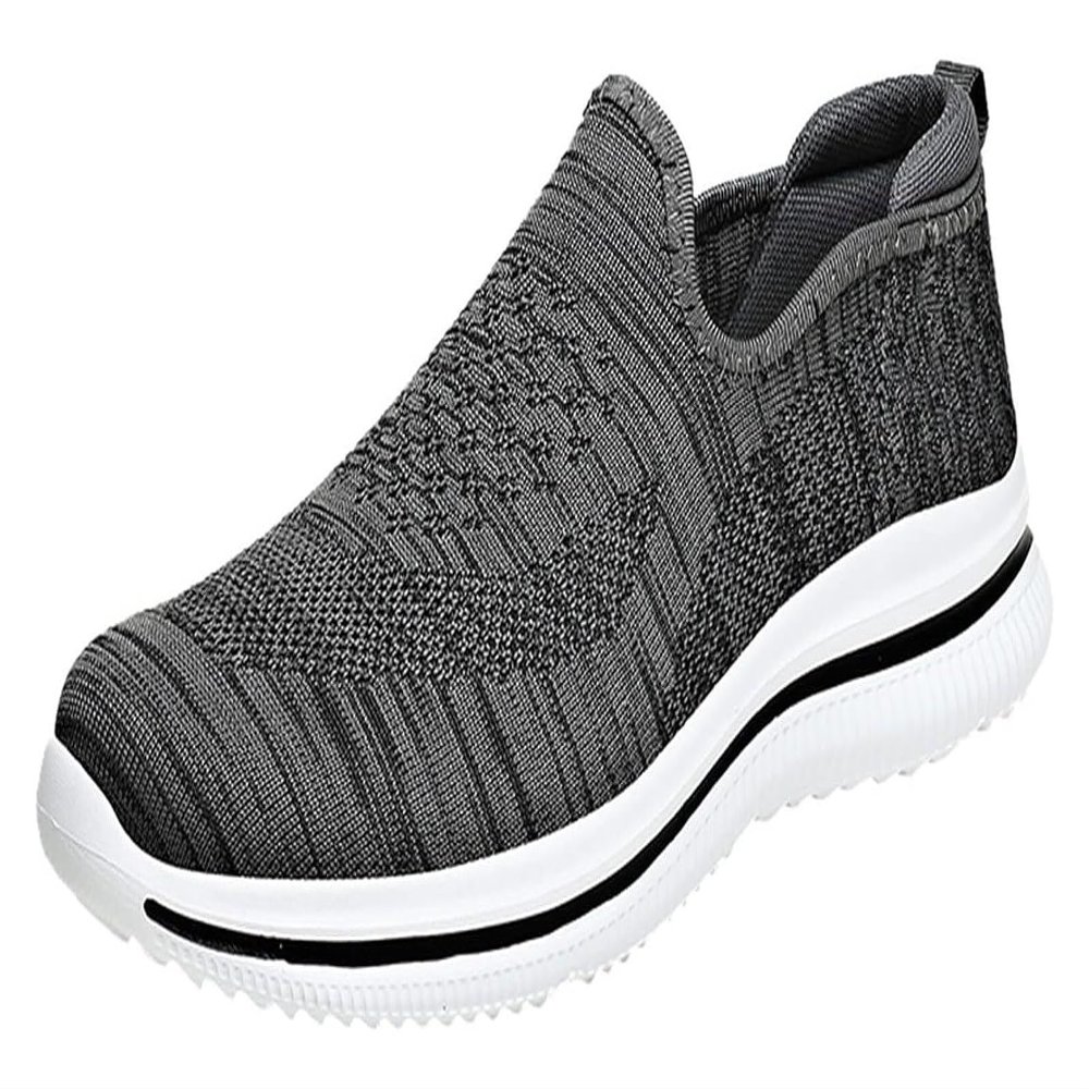 Men's Breathable Loafers Men's Casual Non-Slip Walking Shoes Slip On Comfortable Non-Slip Lightweight Casual Shoes (Color : Dark Gray, Size : 8.5)