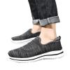 Men's Breathable Loafers Men's Casual Non-Slip Walking Shoes Slip On Comfortable Non-Slip Lightweight Casual Shoes (Color : Dark Gray, Size : 8.5) view 2
