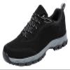 Men's Anti-Slip Wear-Resistant Hiking Shoes Men's Running Shoes Ultralight Breathable Comfortable Walking Shoes Fashion Lace-Up Sneakers (Color : Black, Size : 11) view 1