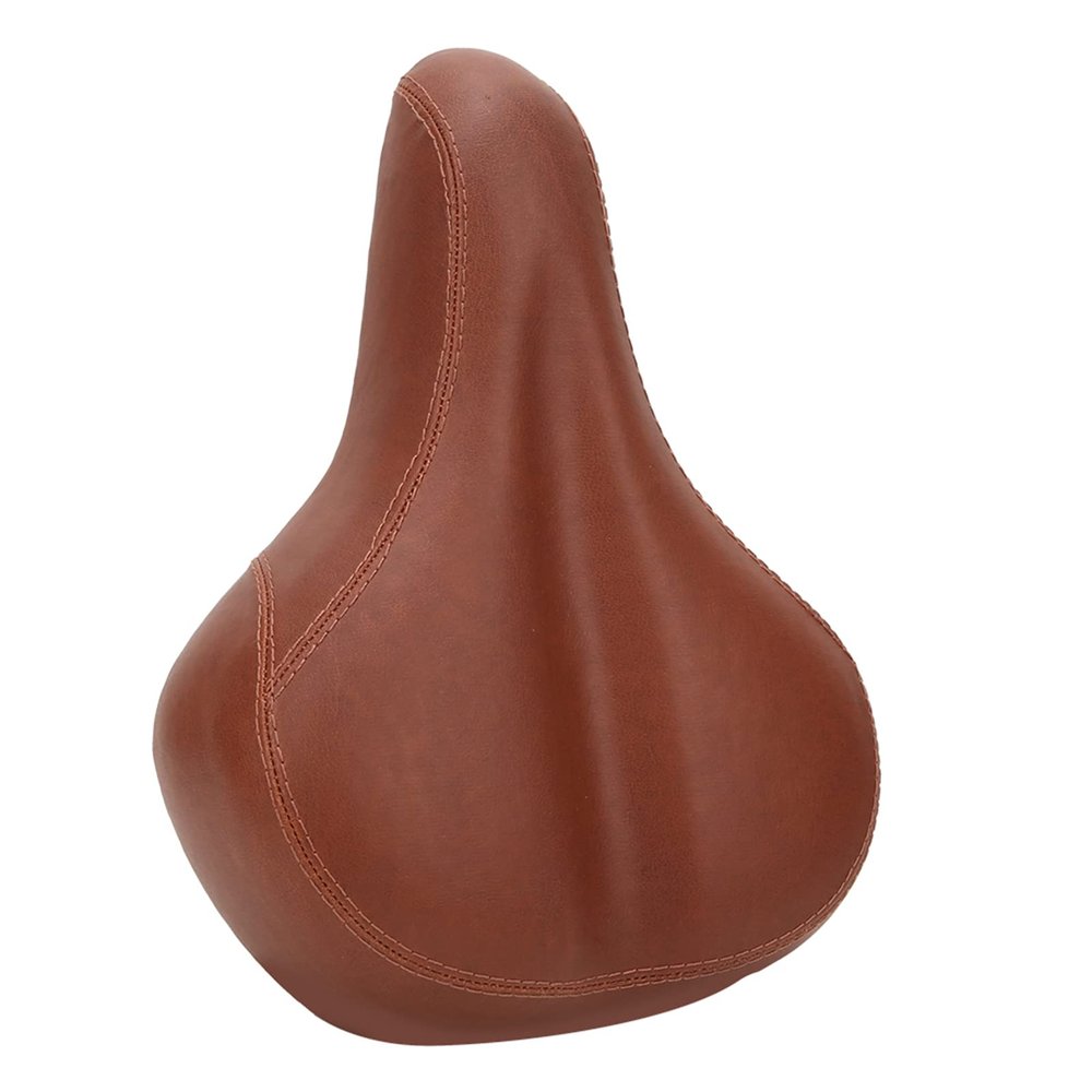 Bike Seat Comfort - PVC Leather Bike Seat Shock Absorption Bike Saddle Thicken Cushion - Bike Saddle Replacement with Wide Cushion for Peloton, Mountain Exercise Bikes, Universal